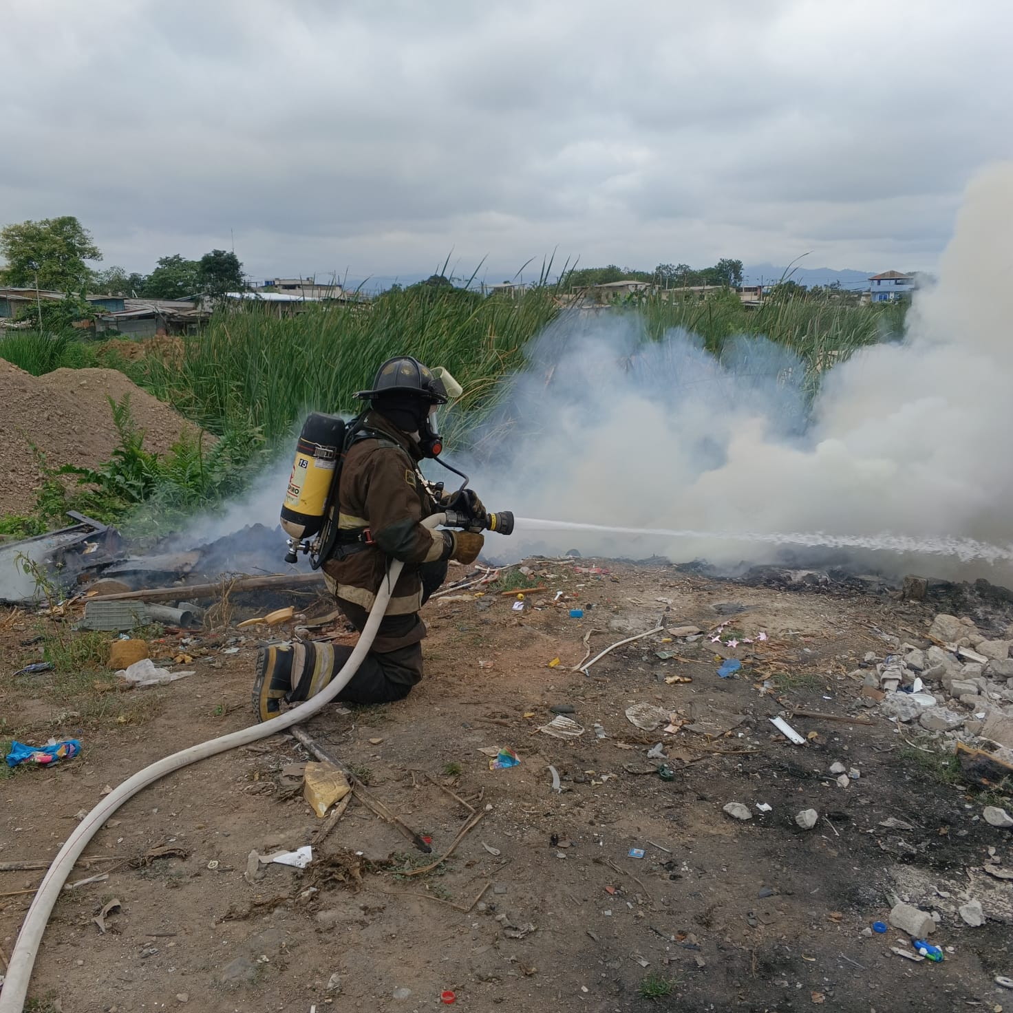 QUEMA DE BASURA EN LAS CAÑAS - Cuerpo de Bomberos Municipal del Cantón ...